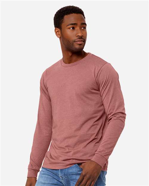 BELLA + CANVAS Heather CVC Long Sleeve Tee 3501CVC