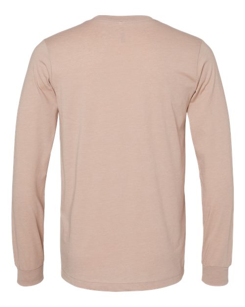 BELLA + CANVAS Heather CVC Long Sleeve Tee 3501CVC