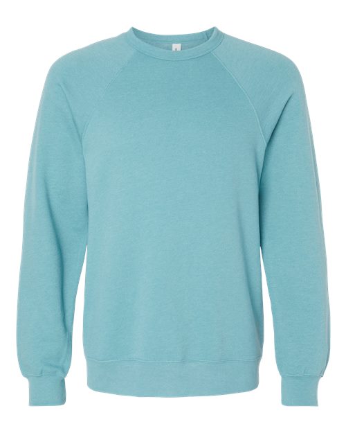 BELLA + CANVAS Unisex Sponge Fleece Raglan Crewneck Sweatshirt 3901