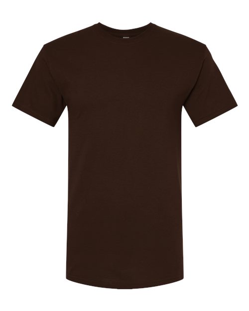 M&O Men's Gold Soft Touch T-Shirt 4800 — Chocolate