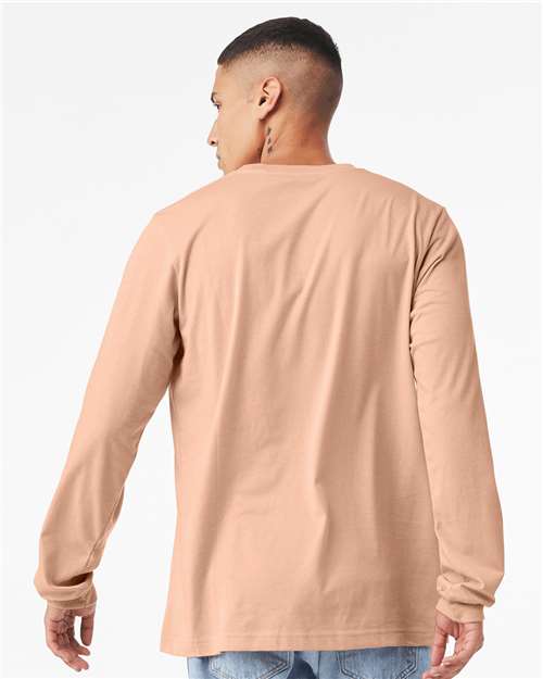 BELLA + CANVAS Heather CVC Long Sleeve Tee 3501CVC