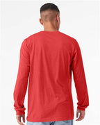 BELLA + CANVAS Heather CVC Long Sleeve Tee 3501CVC