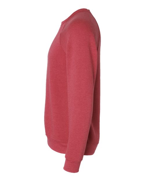 BELLA + CANVAS Unisex Sponge Fleece Raglan Crewneck Sweatshirt 3901