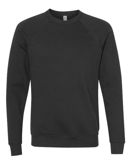 BELLA + CANVAS Unisex Sponge Fleece Raglan Crewneck Sweatshirt 3901
