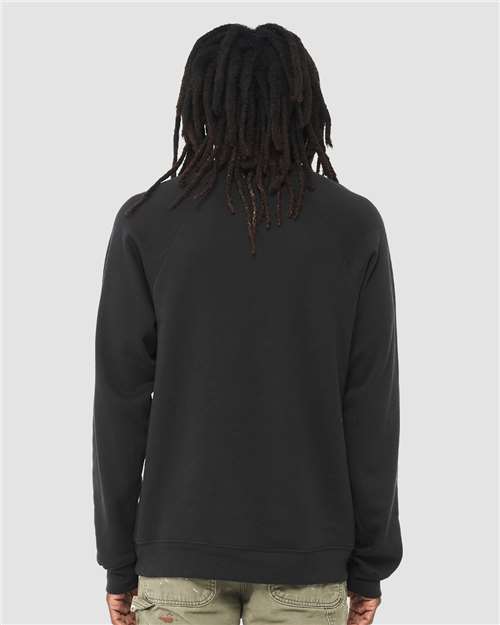 BELLA + CANVAS Unisex Sponge Fleece Raglan Crewneck Sweatshirt 3901