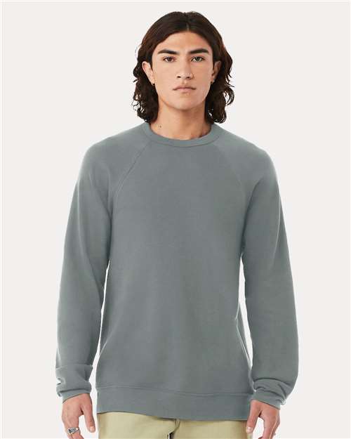 BELLA + CANVAS Unisex Sponge Fleece Raglan Crewneck Sweatshirt 3901