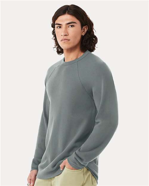 BELLA + CANVAS Unisex Sponge Fleece Raglan Crewneck Sweatshirt 3901