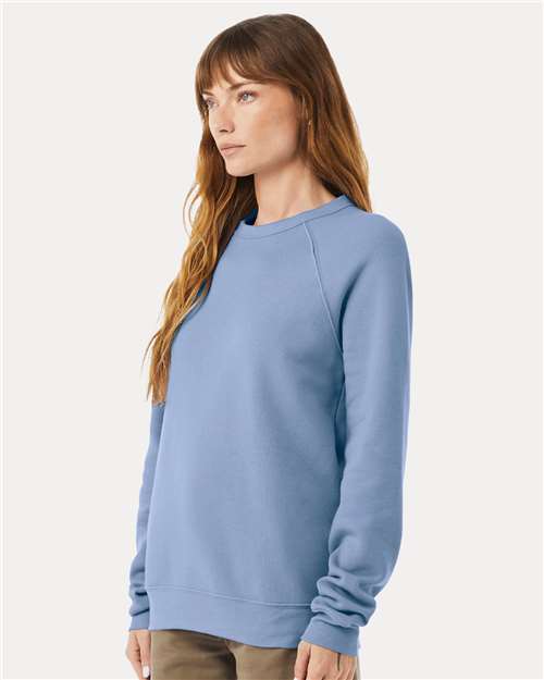 BELLA + CANVAS Unisex Sponge Fleece Raglan Crewneck Sweatshirt 3901