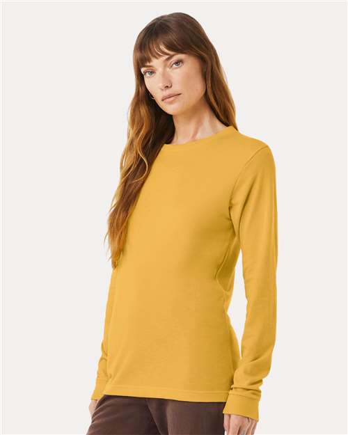 BELLA + CANVAS Heather CVC Long Sleeve Tee 3501CVC