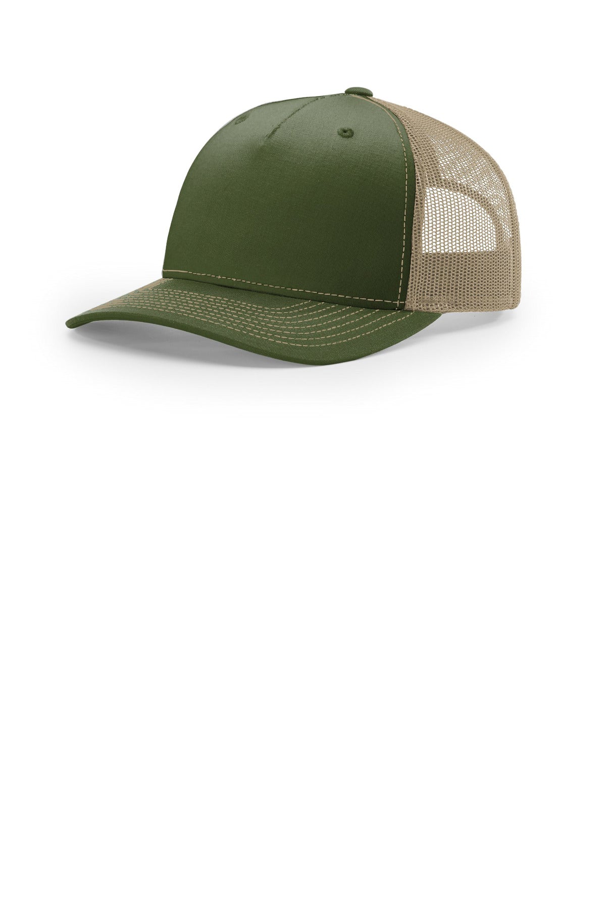 RICH Five Panel Trucker 112FP — Army Olive/ Tan