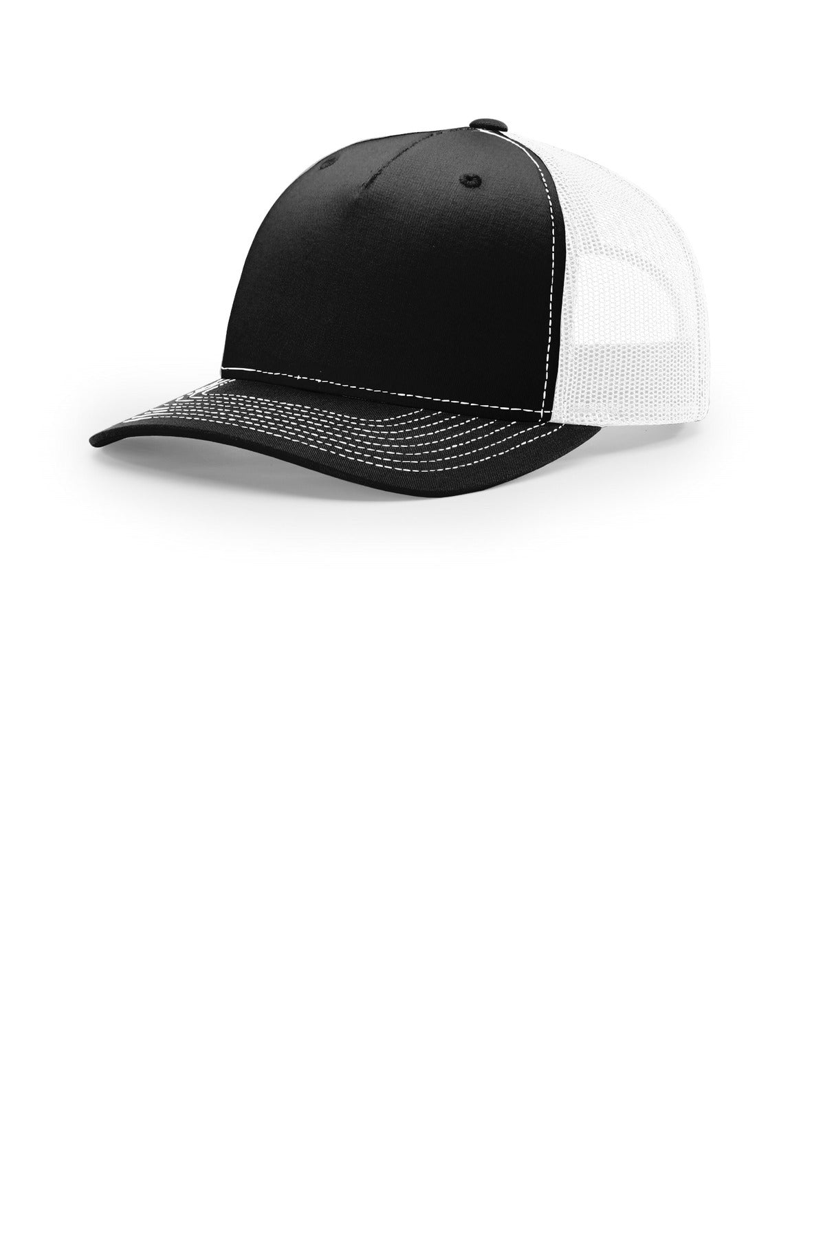 RICH Five Panel Trucker 112FP — Black/ White