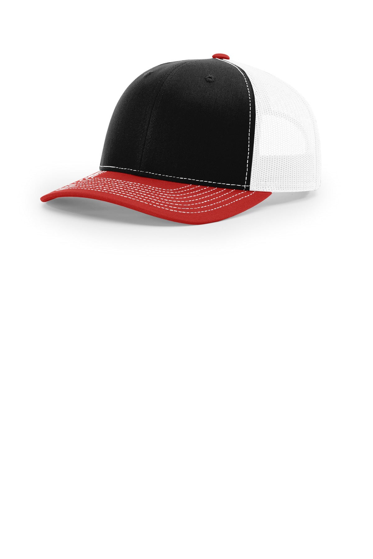 RICH Trucker Cap 112 — Black/ White/ Red