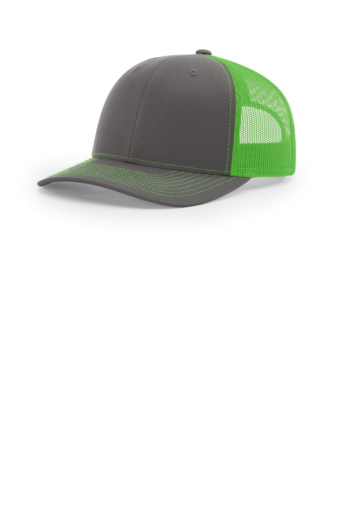 RICH Trucker Cap 112 — Charcoal/ Neon Green