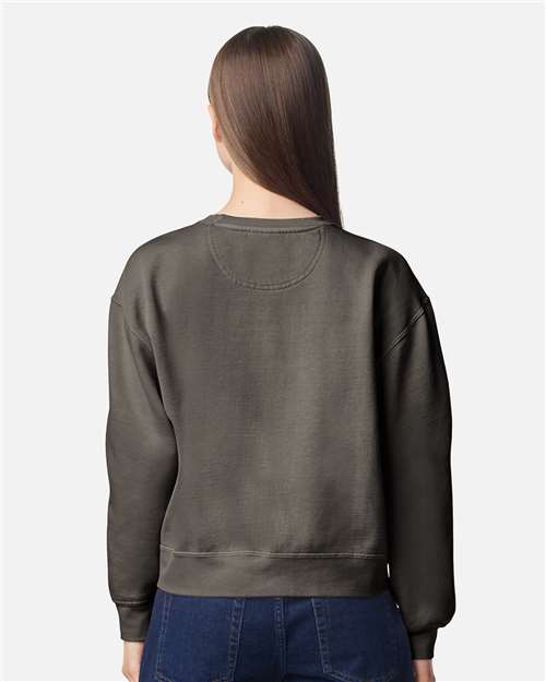 Comfort Colors Women's Garment-Dyed Mid-Length Crewneck Sweatshirt 1566L