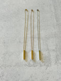 Vertical Bar Necklace: Rose Gold