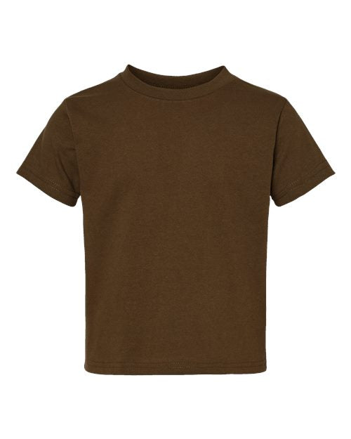 Rabbit Skins Toddler Cotton Jersey Tee 3301T — Brown