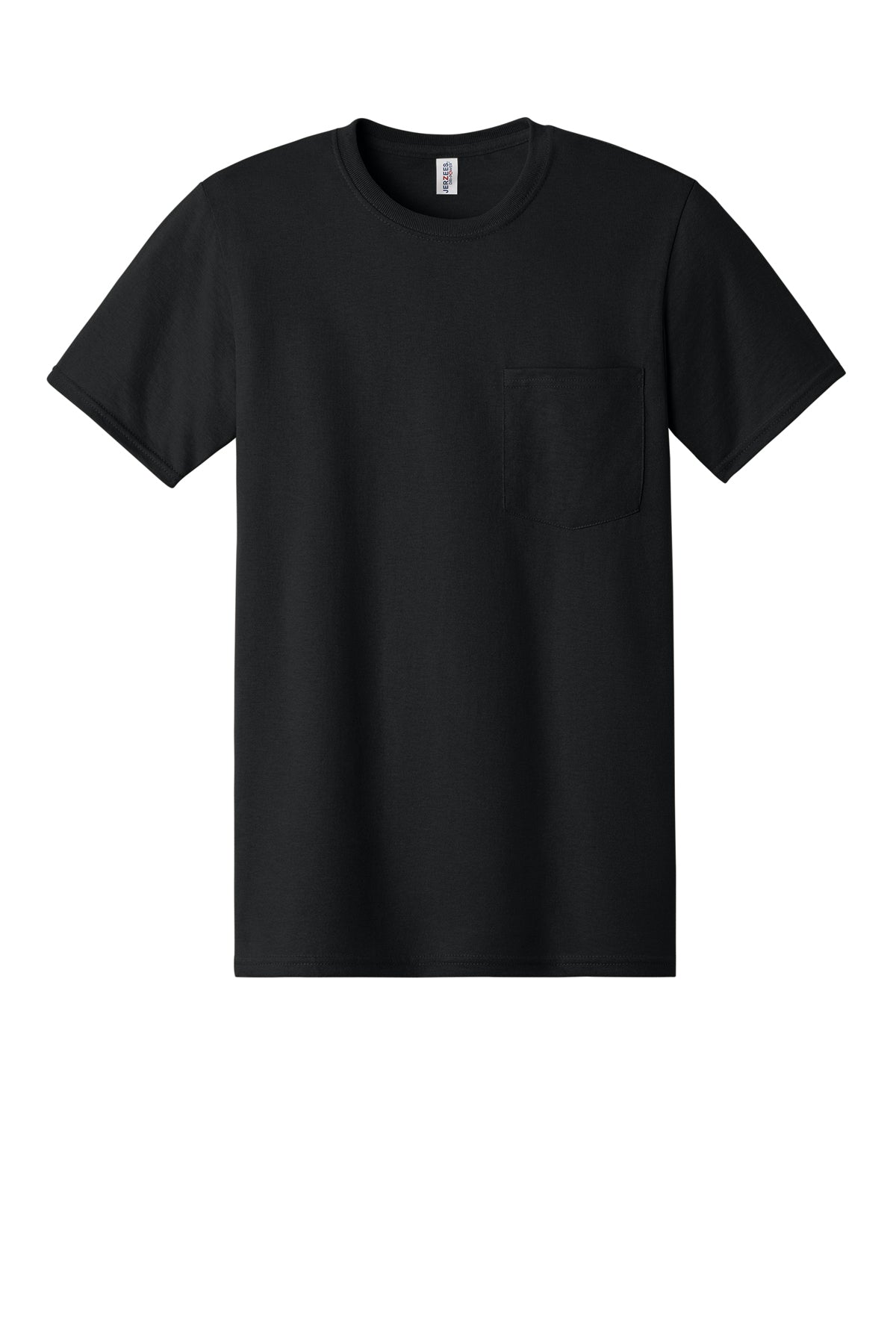 Jerzees Dri-Power 50/50 Pocket T-Shirt 29MP in Black