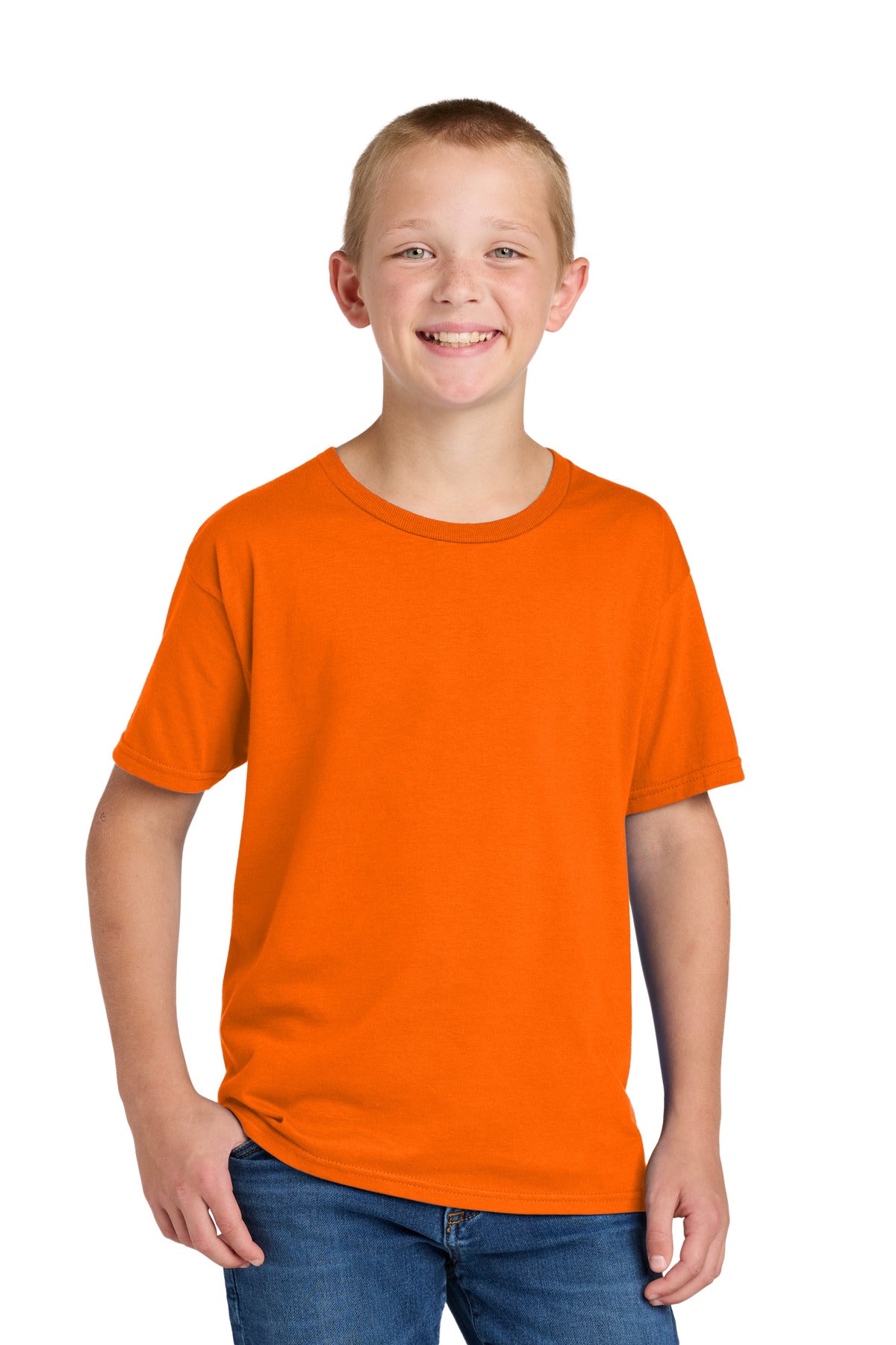 JZS Yth Classics Ctn T-Shirt  363Y — Safety Orange