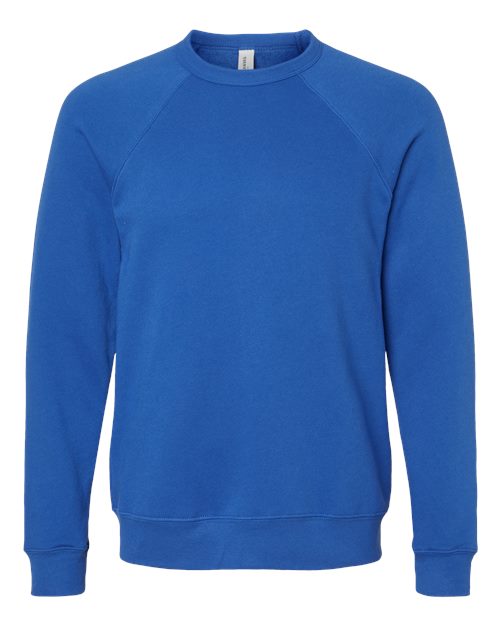 BELLA + CANVAS Unisex Sponge Fleece Raglan Crewneck Sweatshirt 3901