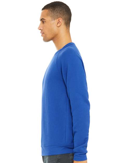 BELLA + CANVAS Unisex Sponge Fleece Raglan Crewneck Sweatshirt 3901
