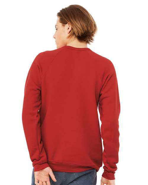 BELLA + CANVAS Unisex Sponge Fleece Raglan Crewneck Sweatshirt 3901