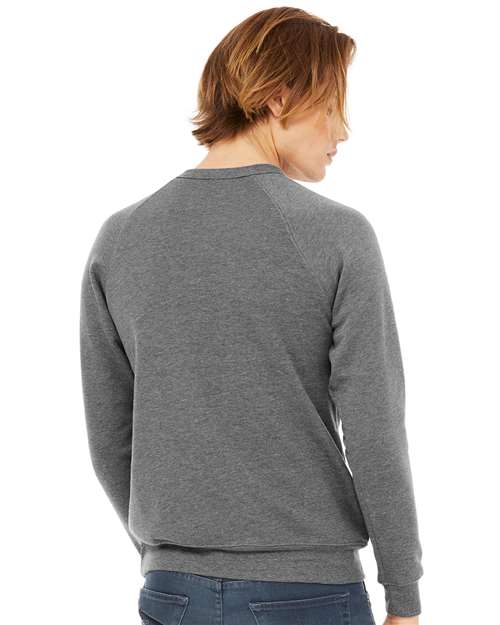 BELLA + CANVAS Unisex Sponge Fleece Raglan Crewneck Sweatshirt 3901