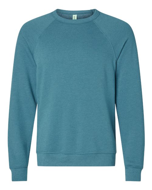 BELLA + CANVAS Unisex Sponge Fleece Raglan Crewneck Sweatshirt 3901