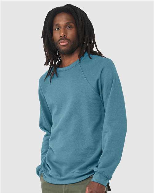 BELLA + CANVAS Unisex Sponge Fleece Raglan Crewneck Sweatshirt 3901