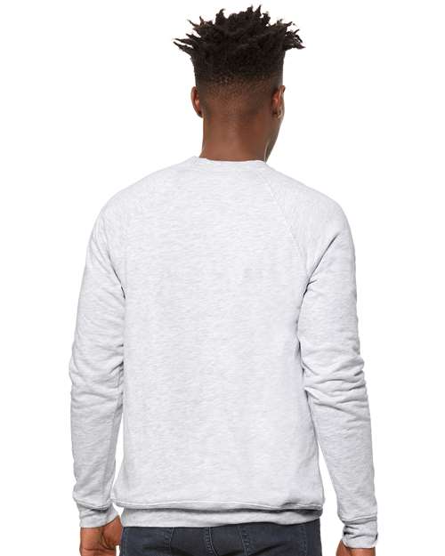 BELLA + CANVAS Unisex Sponge Fleece Raglan Crewneck Sweatshirt 3901