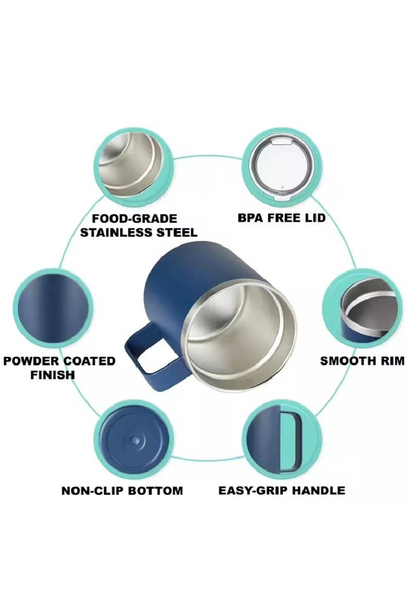 14 Oz Rambler Stainless Steel Thermal Mug