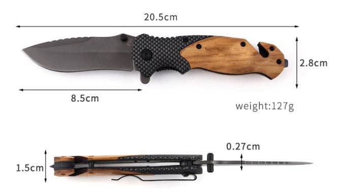 Black Pocket Knife