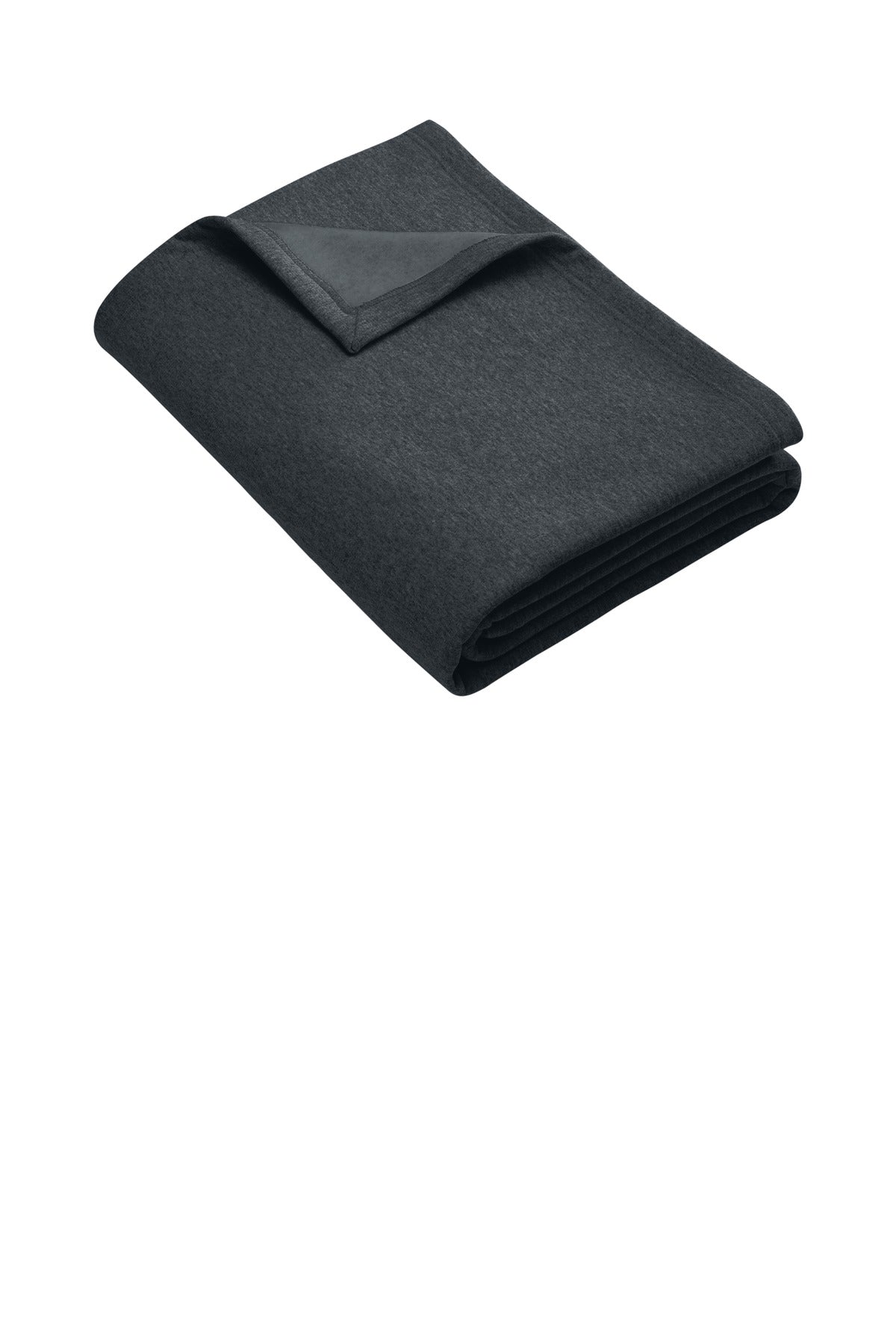 Port & Co Core Fleece Sweatshirt Blanket BP78 — Dark Heather Grey