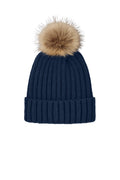 PA Faux Fur Pom Beanie C990 — River Blue Navy