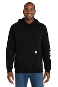 Carhartt Midweight Hooded Logo Sweatshirt CTK288 — Black