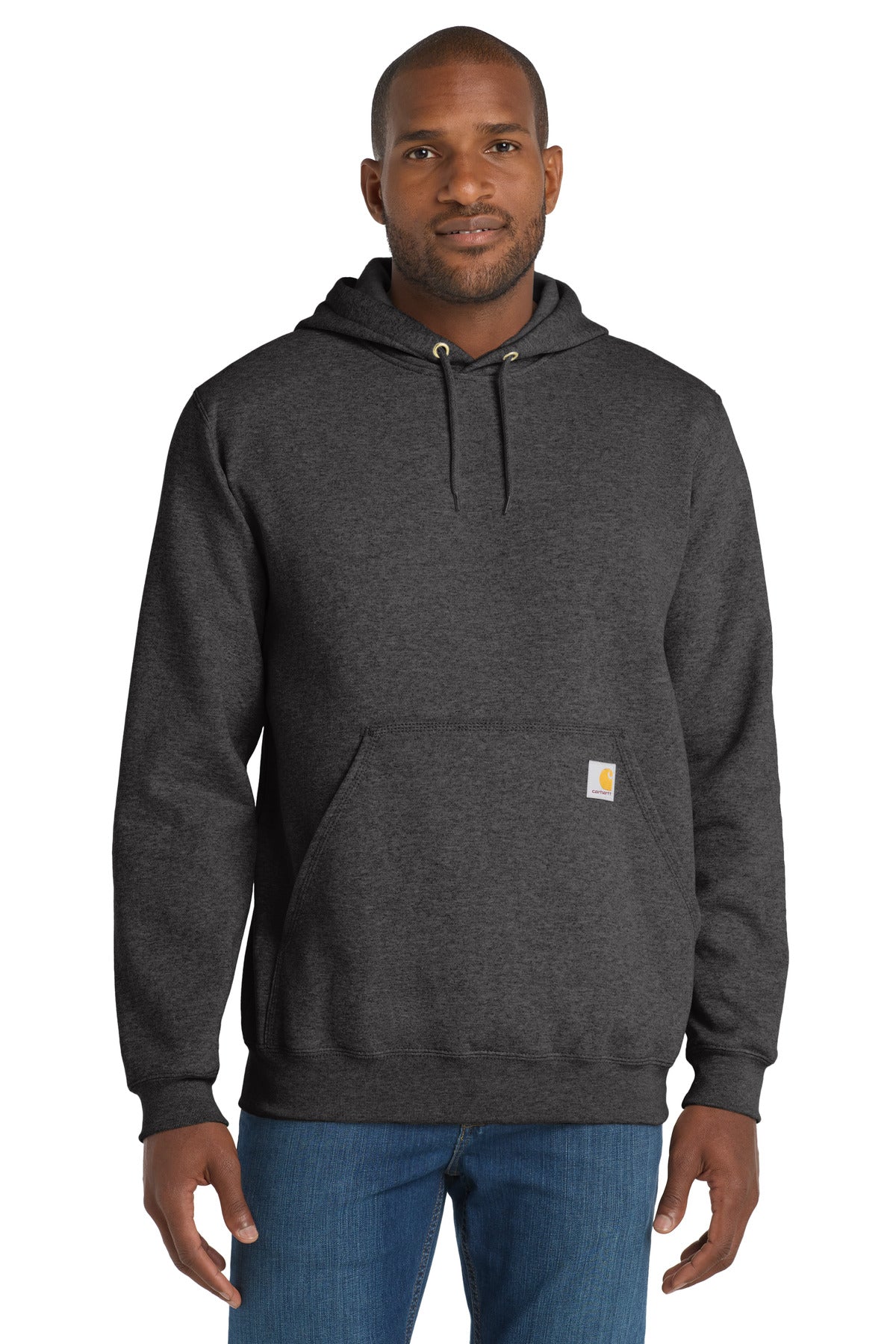 Carhartt Midweight Hooded Logo Sweatshirt CTK288 — Carbon Heather
