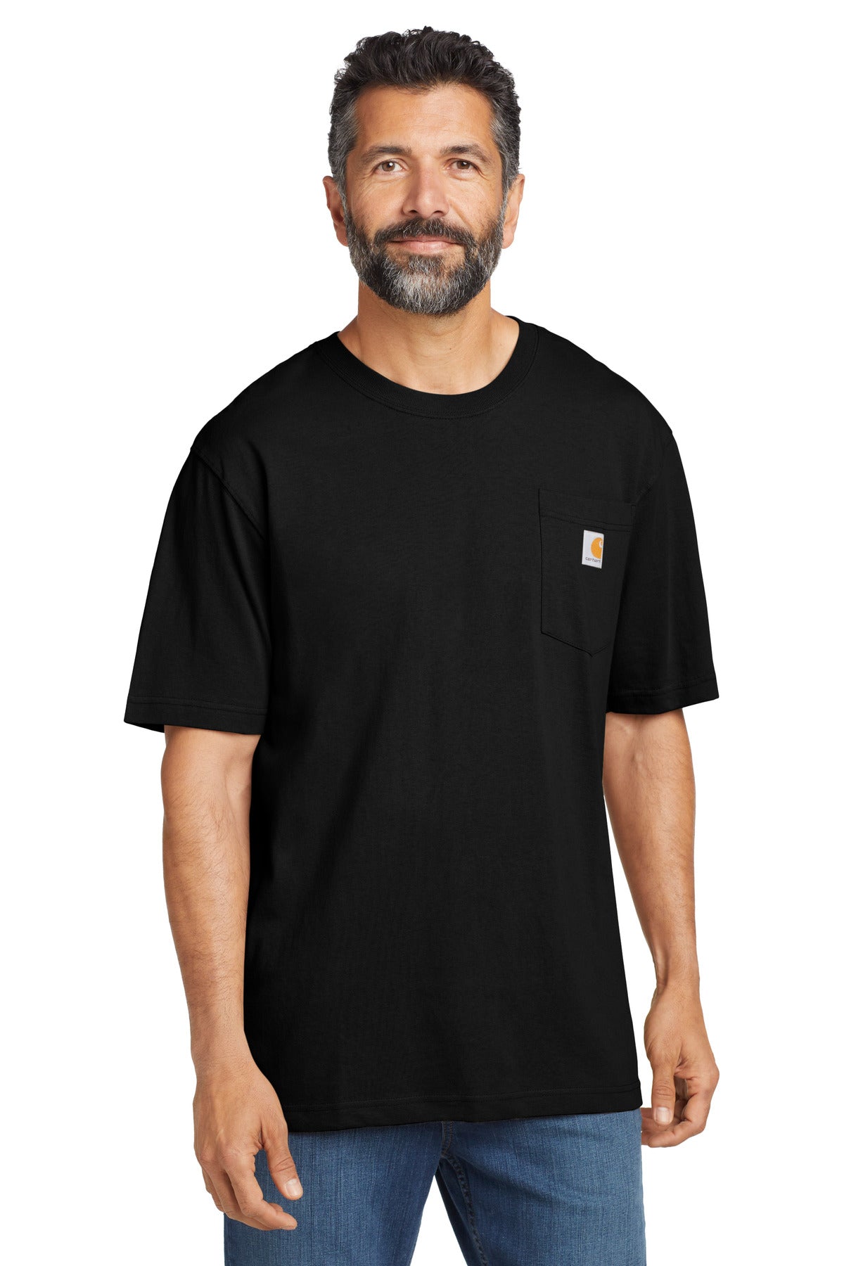 Carhartt Tall Workwear Pocket Short Sleeve T-Shirt CTTK87 — Black