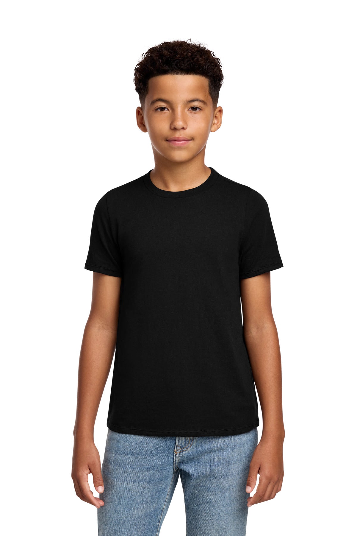 District Yth Perfect Blend CVC Tee DT108Y — Black
