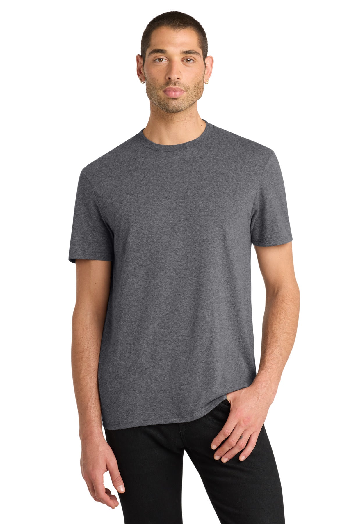 District Very Important Tee DT6000 — Heathered Charcoal