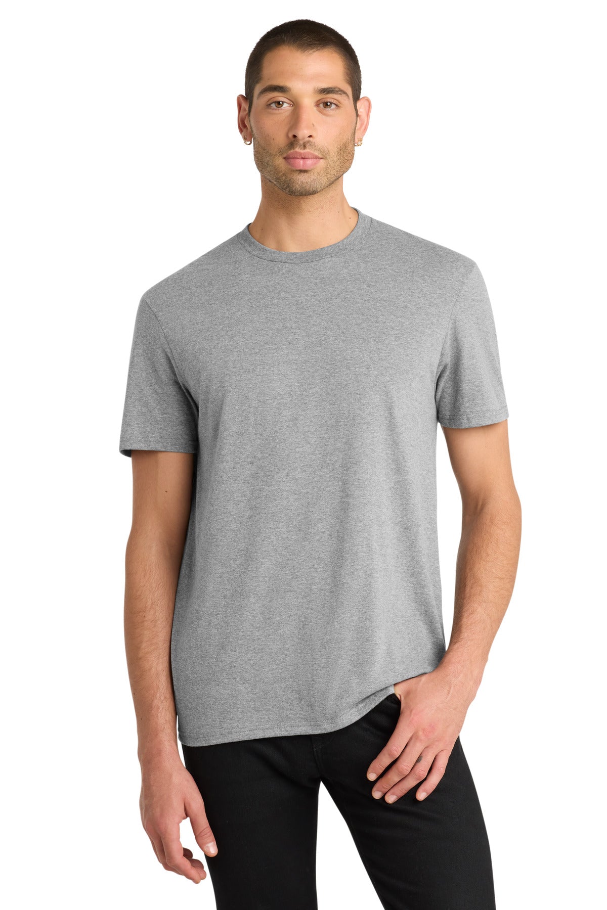 District Very Important Tee DT6000 — Light Heather Grey