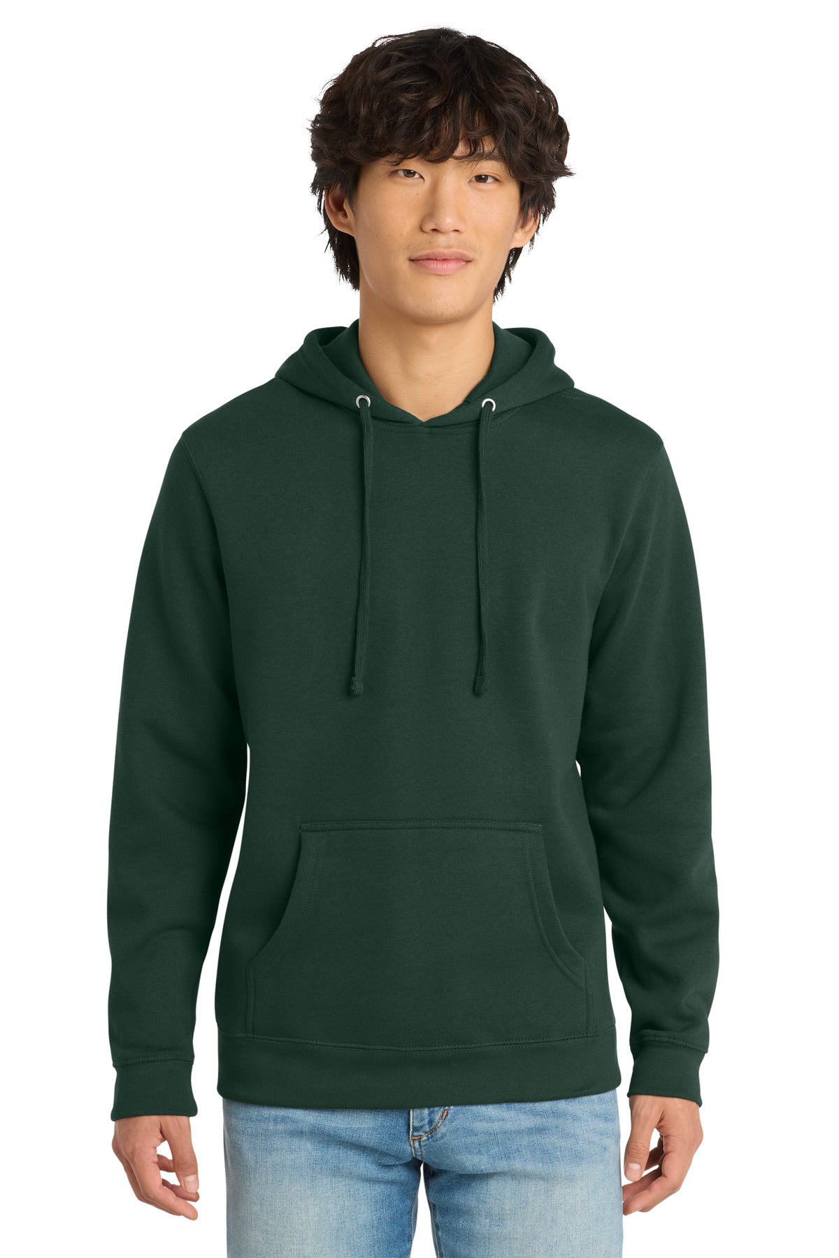 District VIT Fleece Hoodie — Forest Green