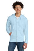 District V.I.T. Fleece Full-Zip Hoodie DT6102 — Ice Blue