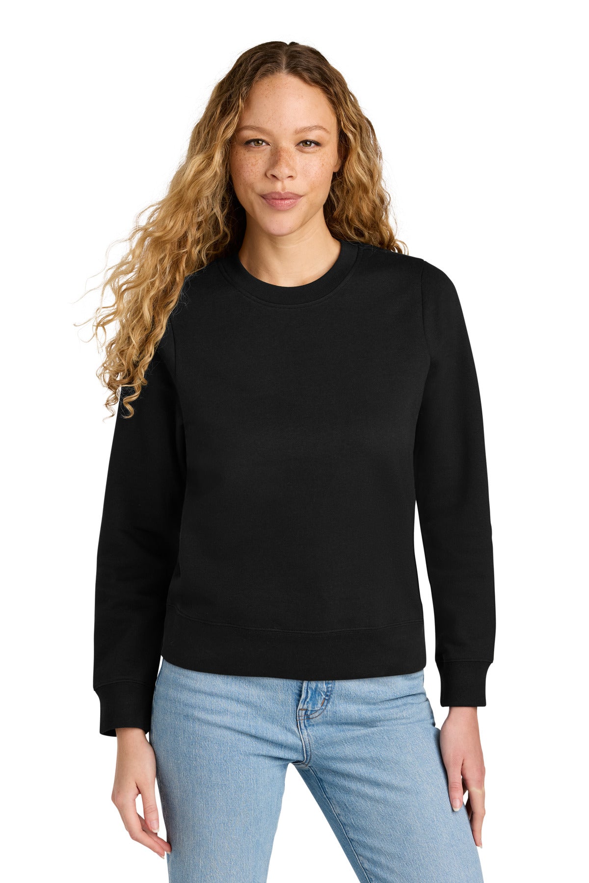 DT Wms VIT Fleece Crew DT6105 — Black