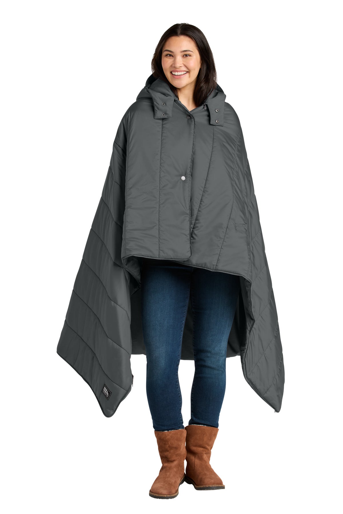 EB Puffy Camp Poncho EB755 — Metal Grey