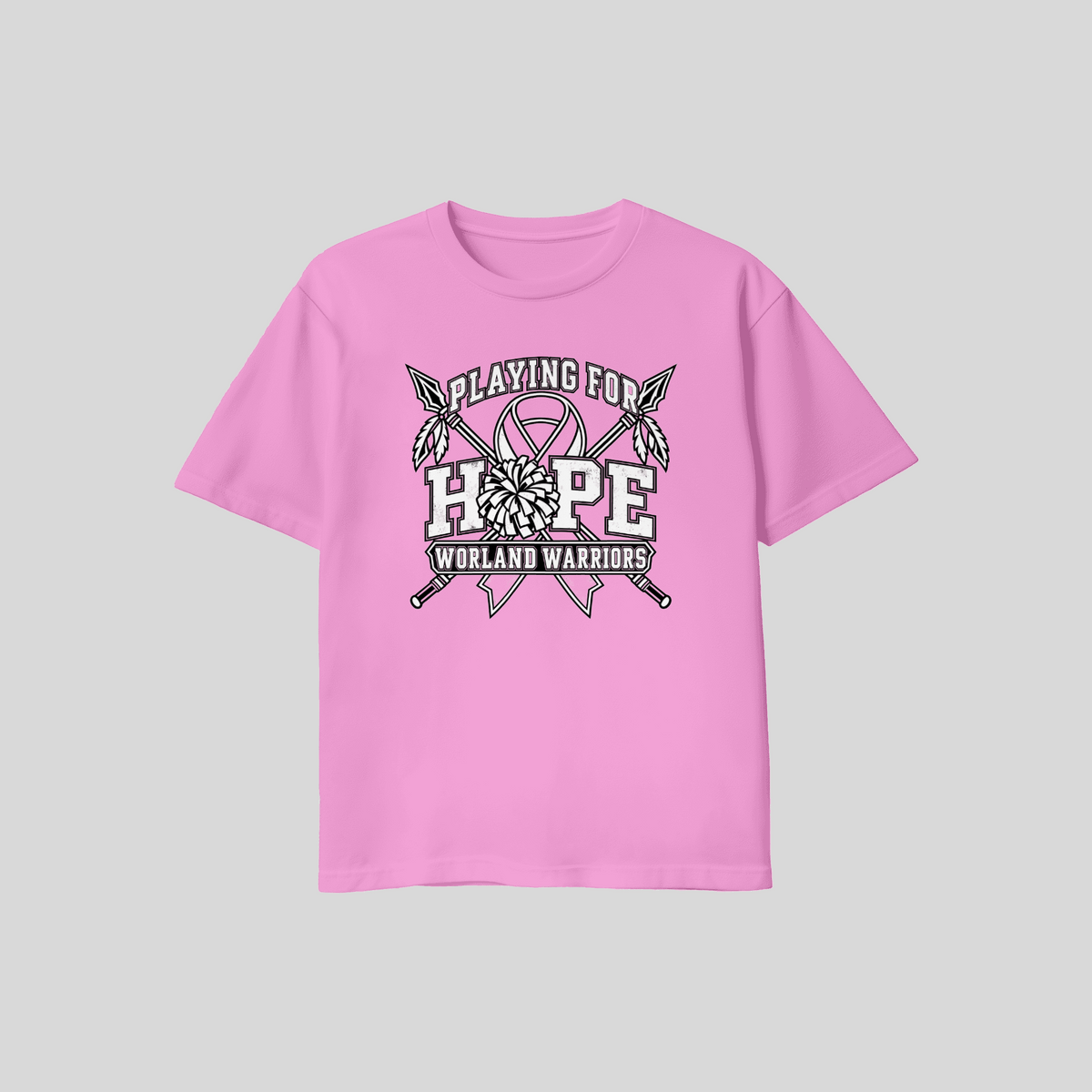 Worland Warrior Cheerleader "Playing4Hope" T-Shirt