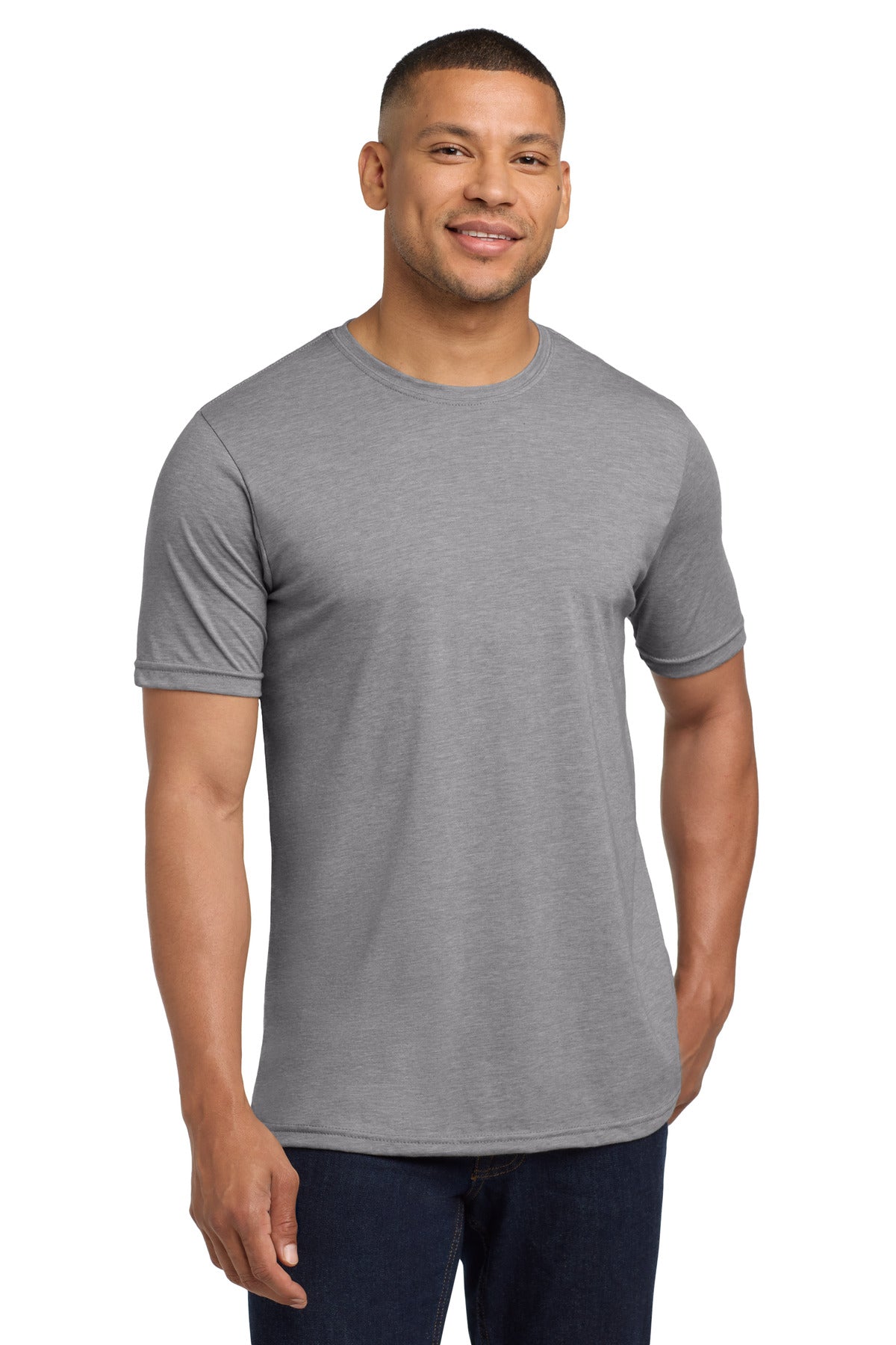 Next Level Apparel Unisex Poly/Cotton Tee NL6200 — Heather Gray