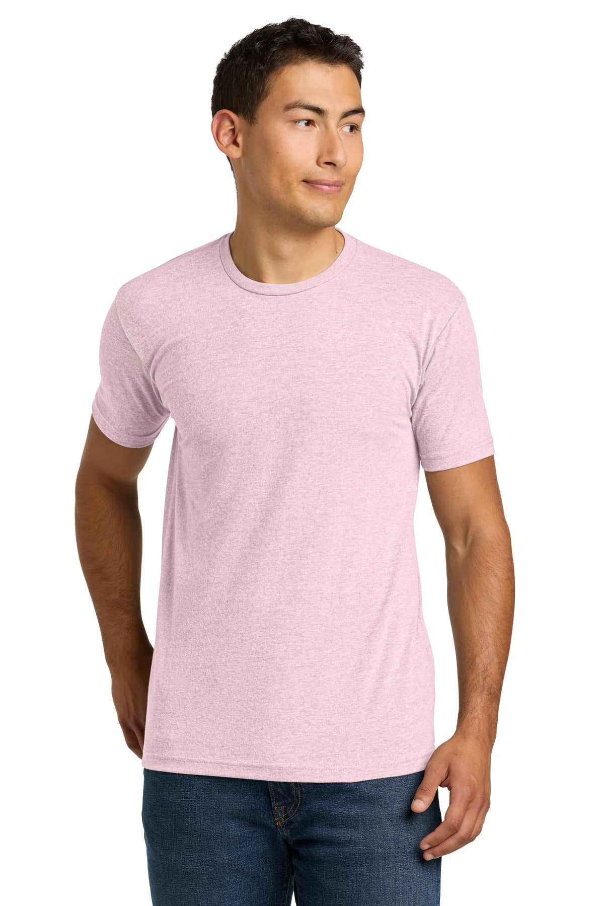Next Level Apparel® Adult CVC Tee — Heather Light Pink