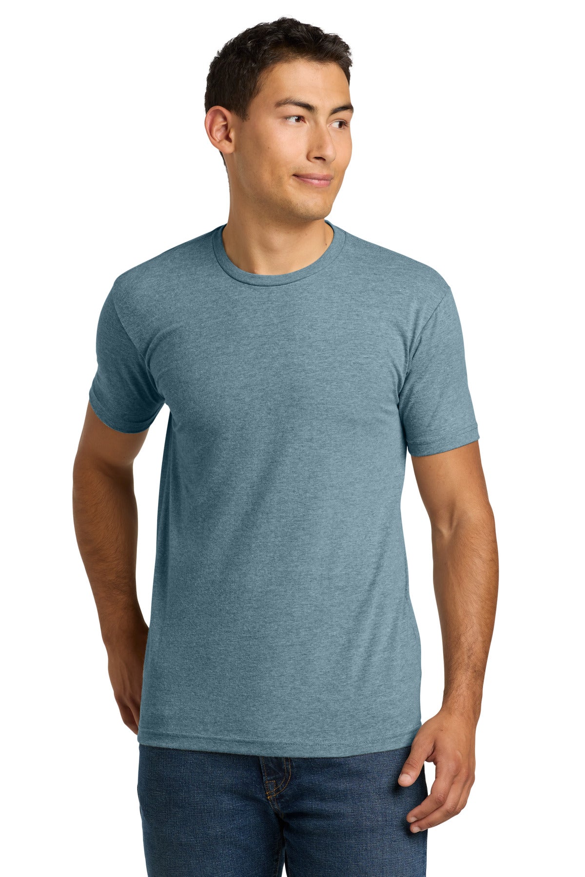 Next Level Apparel® Adult CVC Tee — Heather Slate Blue