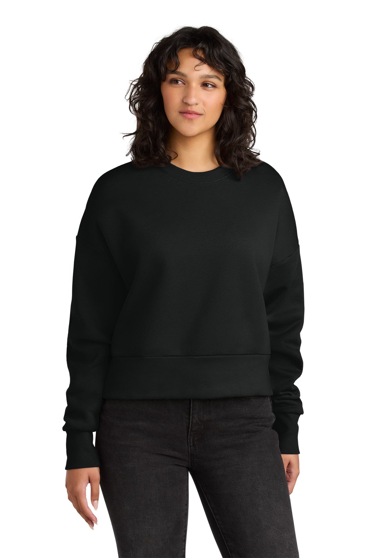 NLA Wms Heavyweight Sweatshirt  NL9087 — Black