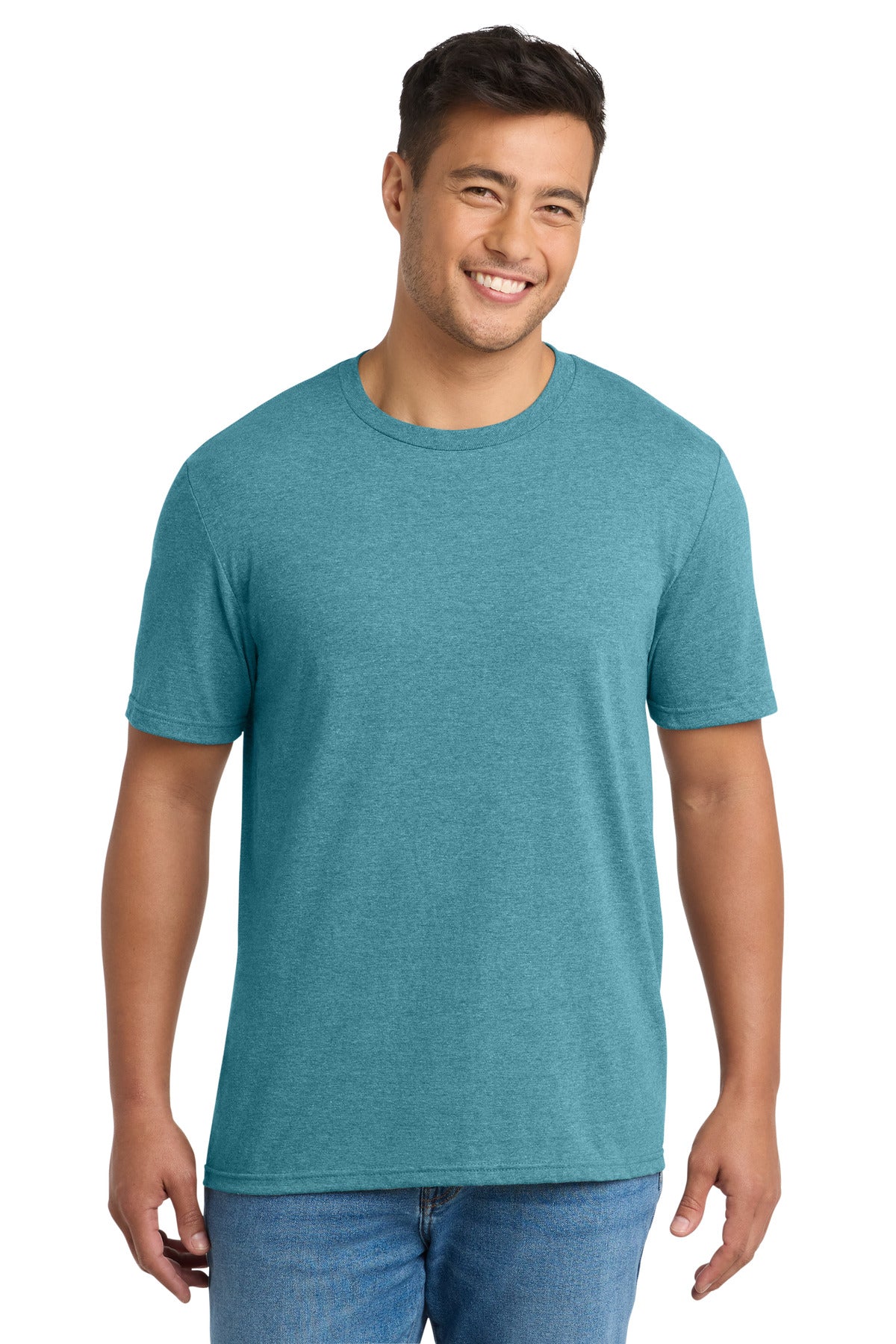 Port & Co Tri-Blend Tee PC330 — Vivid Teal Heather