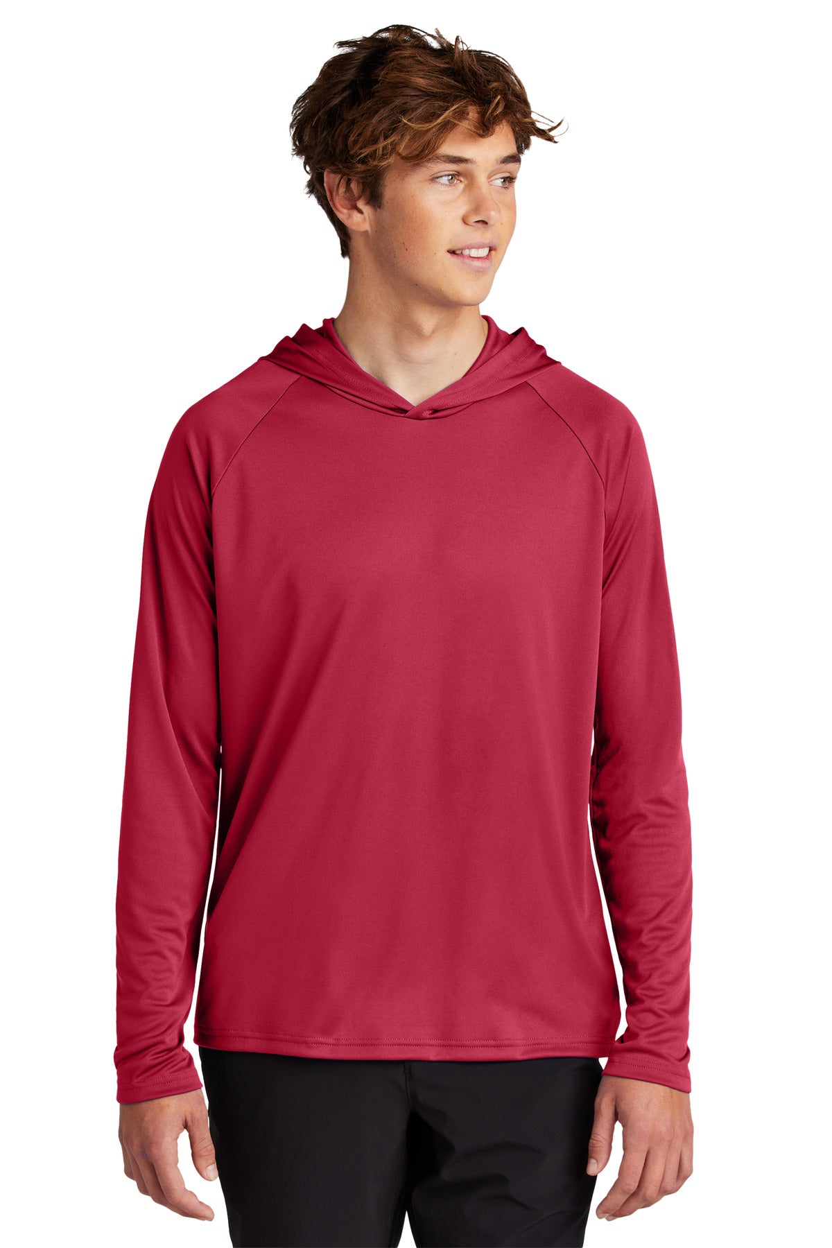 PC Performance Pullover Hooded Tee PC380H — Red